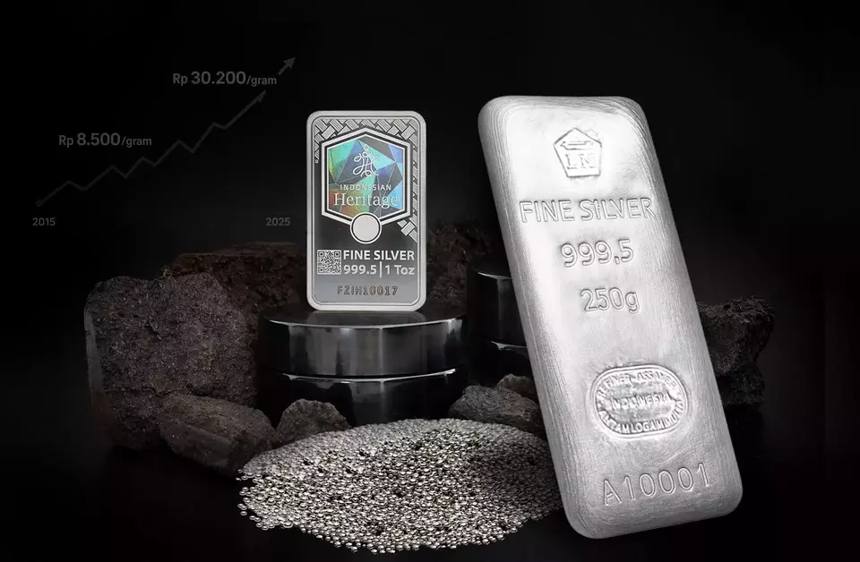 Koreksi Tajam Harga Perak Antam: Turun 4,24 Persen di Pekan Kedua Maret 2026