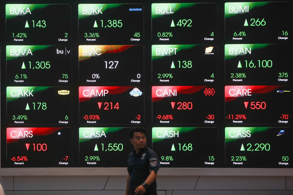 Indeks Bisnis-27 Melonjak 2,20%, Saham ADMR, JPFA, dan TLKM Pimpin Penguatan Pasar